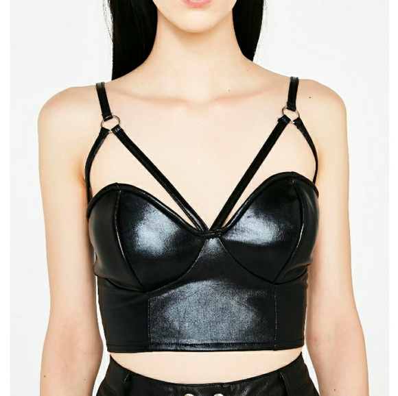 Dolls Kill Tops - Dollskill black crop